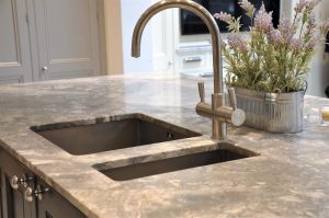 Bianco Eclypsia Quartzite Worktops Fitted By Granite Supply in #Brentwood Essex