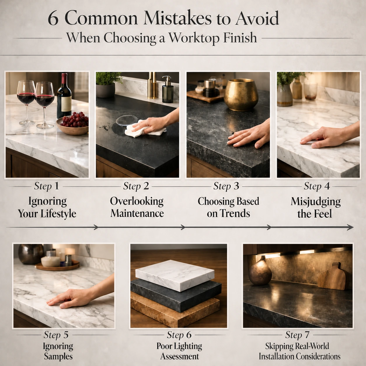 Choosing Worktop Finish