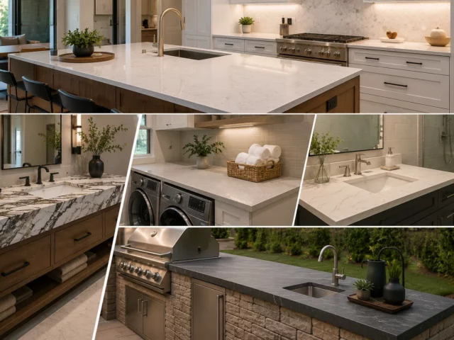 Considerations to Choose Countertop Materials for Different Areas in a New Home