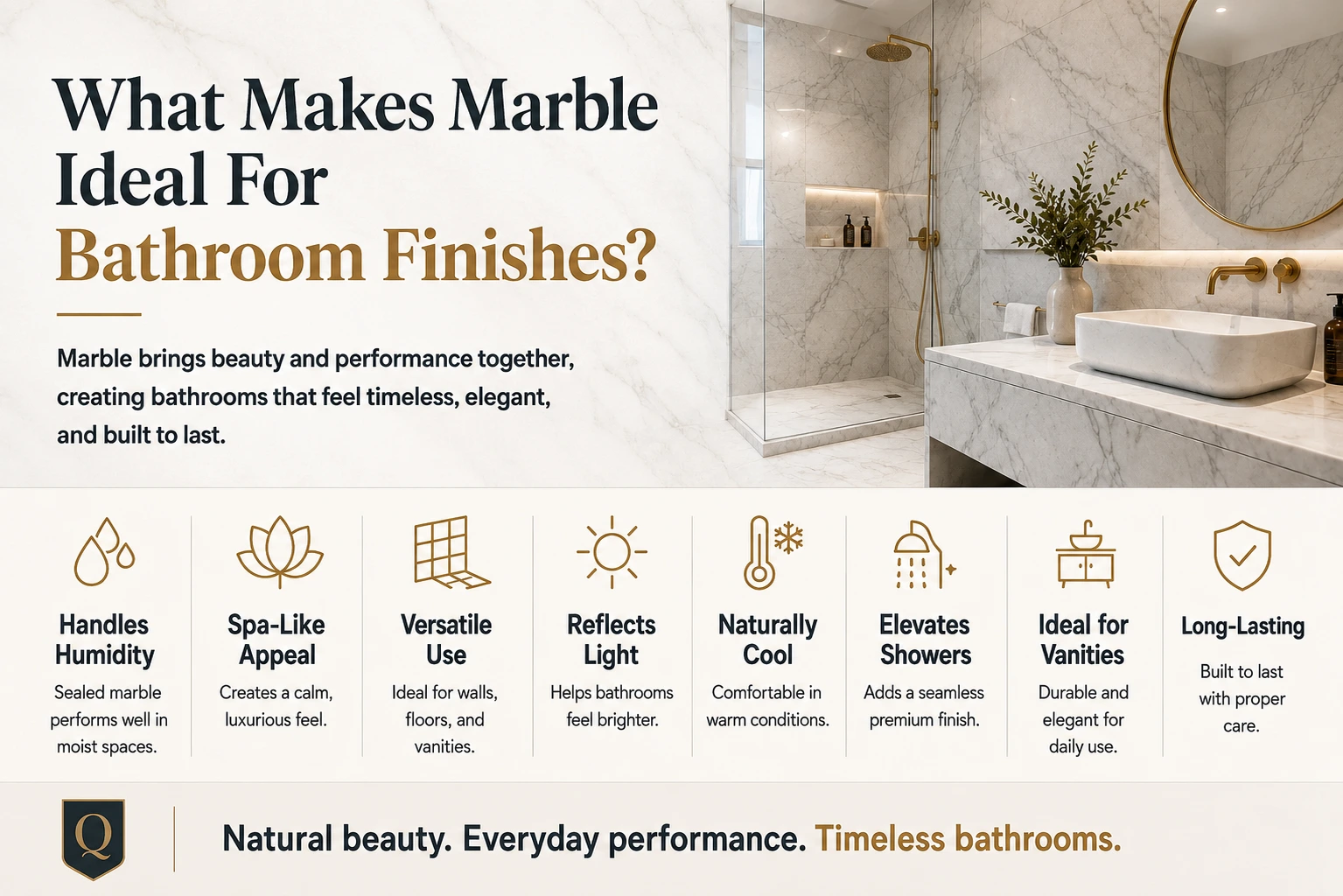 What Makes Marble Ideal For Bathroom Finishes