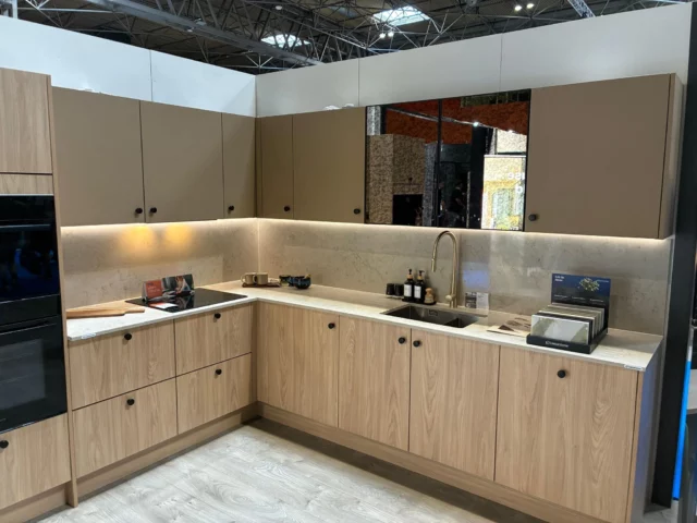 Caesarstone Taj Royal Quartz Worktops Installation for Paula Rosa Manhattan Exhibition